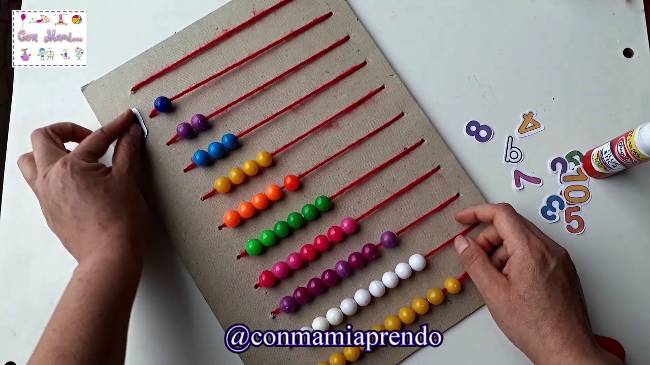 Como Hacer Un Ábaco Para Niños De Preescolar